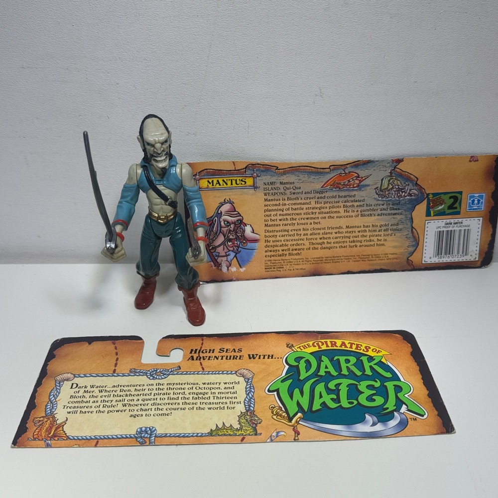 Hasbro Pirates of Dark Water Mantus Action Figure Complete w/ Info Card